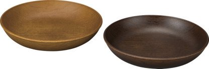 【ラッピング無料】国産 Woody ラウンドプレート 2P 16917 日本製 皿