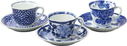 【ラッピング無料】国産 瀬戸焼 釉変わり組碗皿 2203 日本製 カップ&ソーサー