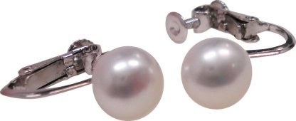 【ラッピング無料】パール・パール・コウベ パールSV イヤリング ホワイトボタン FWES7W-2