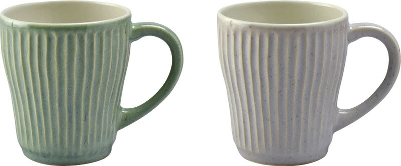 【ラッピング無料】国産 リップル ペアマグ 266340 日本製 マグカップ