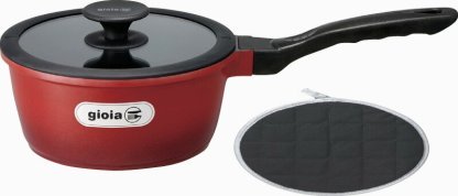 【ラッピング無料】ジョイア ソースパン18cm鍋敷き付 RE レッド XC18-RET5 フライパン