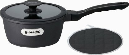 【ラッピング無料】ジョイア ソースパン18cm鍋敷き付 BK ブラック XC18-BKT5 フライパン