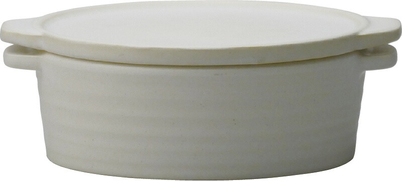 【ラッピング無料】国産 キッチンスタジオ パンダ食堂 ウチ・ソトクッカー ホワイト 9100-0190 日本製 皿