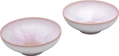 【ラッピング無料】国産 萩焼 ガラス釉 モモイロ ペア小鉢 GP10-20 日本製