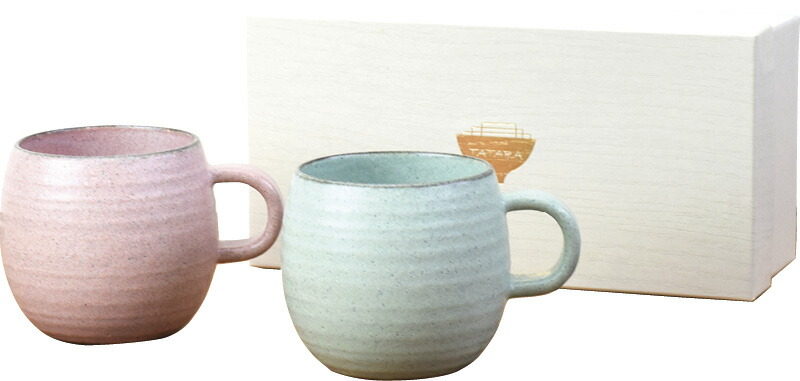 【ラッピング無料】国産 ぽったりマグペア 020412 日本製 マグカップ