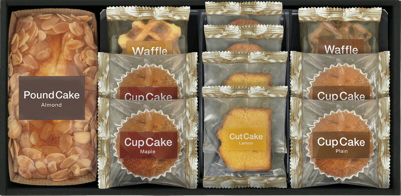 【ラッピング無料】ベイクドスイーツセレクション CWR-30 カップケーキ レモンケーキ アーモンドパウンドケーキ ワッフル ラスク