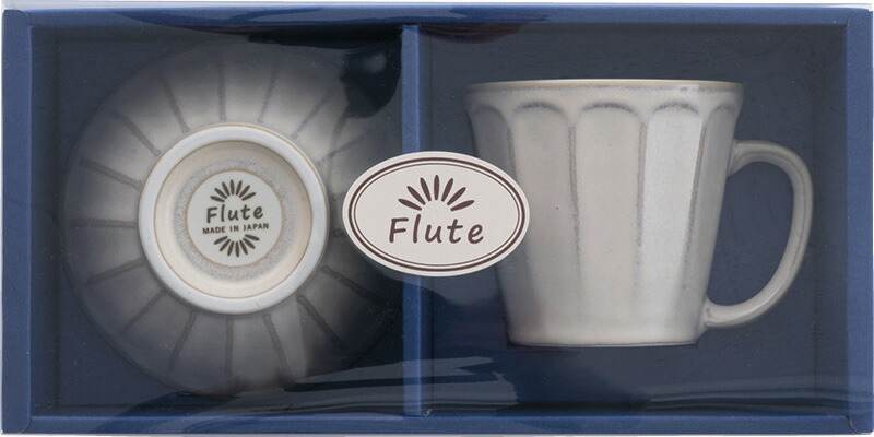 【ラッピング無料】国産 フルート マグ & ライスボウル チタンマット FLT-2022A 日本製