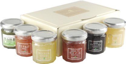 【ラッピング無料】たかはたファーム ミニジャム6個詰合せ MJ-06 ミルクジャム 宇治抹茶 いちご ブルーベリー ラフランス さくらんぼ もも