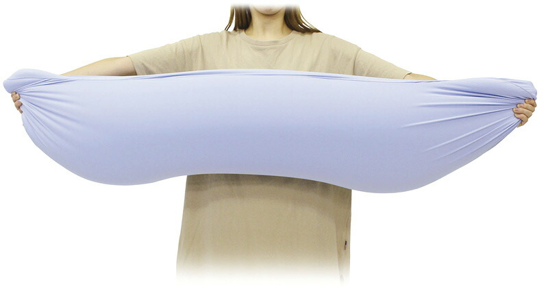 【ラッピング無料】国産 モグ 雲シリーズ 雲に抱きつく夢枕 スカイブルー 4540323001798 日本製 抱き枕 - 画像 (4)