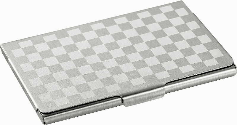 【ラッピング無料】国産 燕熟の技 WAGARAアルミカードケース 市松 EJAC-150D 日本製 名刺入れ