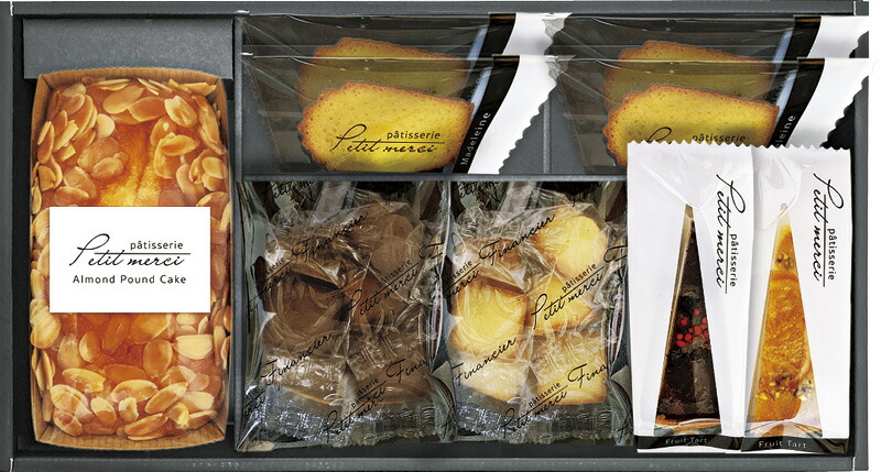 【ラッピング無料】パティスリー プチメルシ ガトーセレクション PMN-30 マドレーヌ プチフィナンシェ タルト アーモンドパウンドケーキ