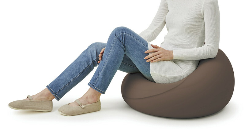 【ラッピング無料】国産 モグ フィットチェア ブラウン 4582289832498 日本製 クッション カウチ 背当て バストマット - 画像 (3)