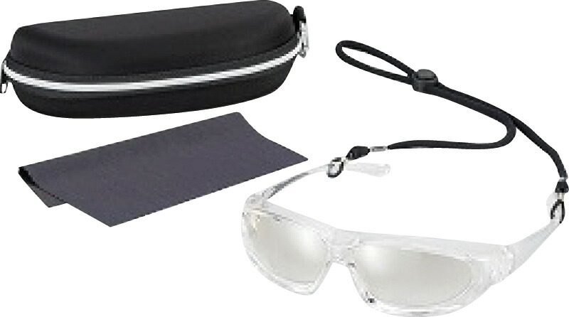 【ラッピング無料】花粉グラス 4P クリアー 86068 花粉ガード ケース ストラップ レンズ拭き