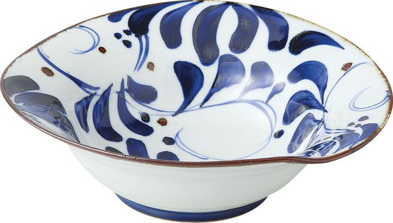 【ラッピング無料】国産 波佐見焼 karakusa なぶり大鉢 14502 日本製