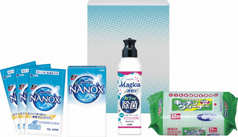 【ラッピング無料】ファインフレッシュセット FFS-085A ライオン チャーミー マジカ速乾＋ カラッと除菌 ライオン トップスーパーNANOX キッチン除菌クリーナー