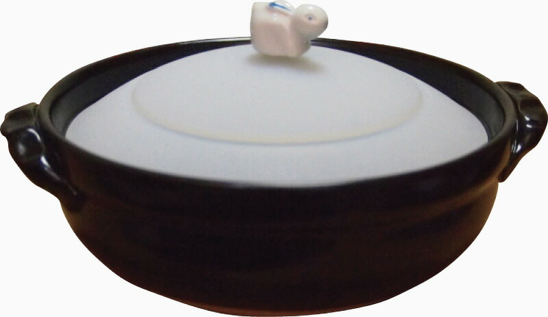 【ラッピング無料】土鍋(蓋付) 黒 4585-226 レビュー キャンペーン