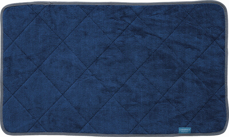 【ラッピング無料】乾度良好? カララカ タオルバスマット ネイビー 80472