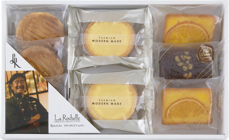 【ラッピング無料】坂井宏行のこだわり洋菓子 アンジュA 6386 ガレットブルトンヌ チーズタルト オレンジケーキ チョコブラウニー