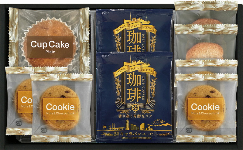 【ラッピング無料】キャラバンコーヒー カフェタイムセット CRR-10 ナッツとチョコのざっくりクッキー キャラバンコーヒードリップコーヒー カップケーキ ラスク