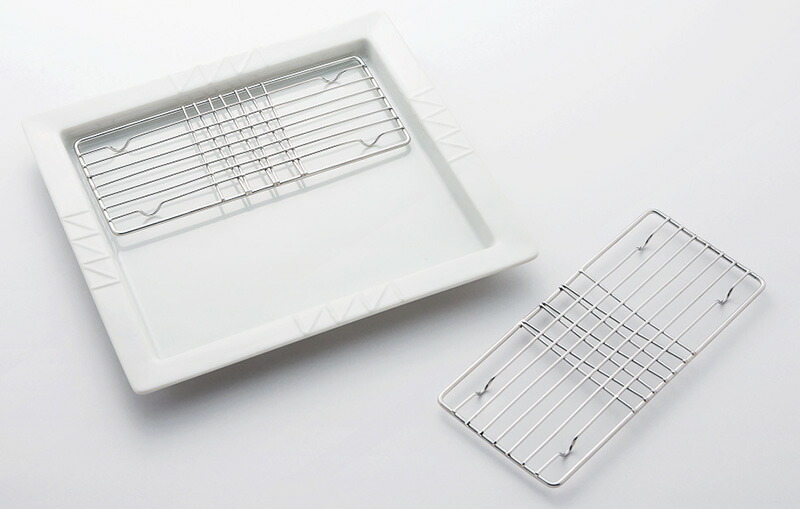 【ラッピング無料】国産 ケデップ スクエアディッシュ(セパレート) K-1291 日本製 網