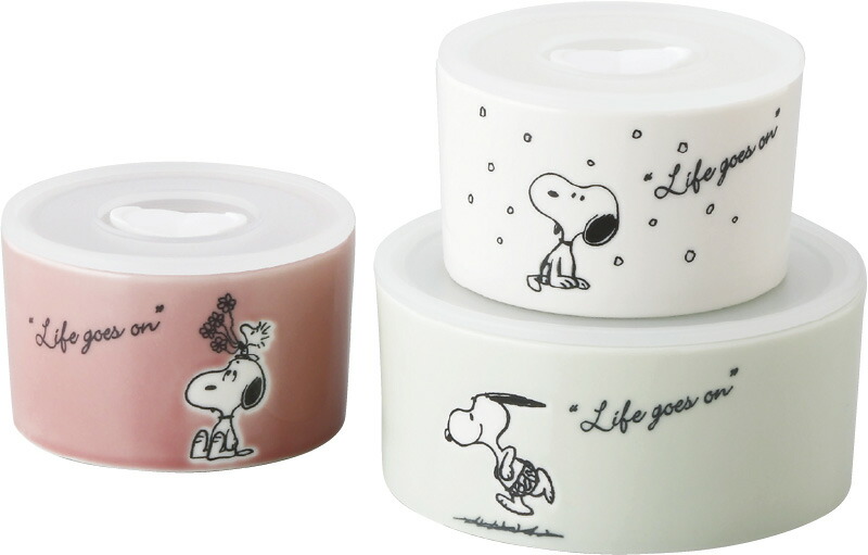 【ラッピング無料】ピーナッツ シーズン レンジ3点セット SN610-82-3 保存容器 キャニスター