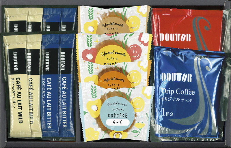 【ラッピング無料】ドトール カップケーキアソートセット HRDN-BO カフェ･オ･レ ドトールドリップコーヒー