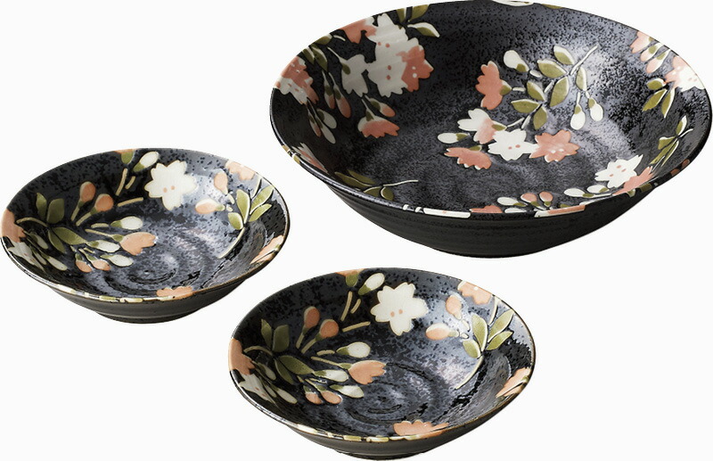 【ラッピング無料】国産 宇野千代 花和み 香物鉢揃 272504 日本製 小鉢 盛鉢