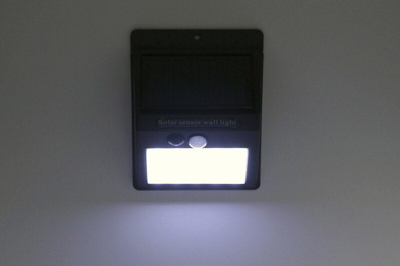 【ラッピング無料】STAR★LIGHT LEDソーラーセンサー ウォールライト SK-SWLT180BK - 画像 (4)
