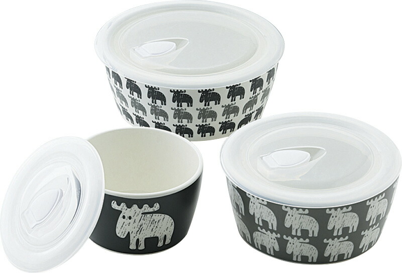 【ラッピング無料】MOZ MOZ01 レンジパック 3Pセット 50051 保存容器 キャニスター