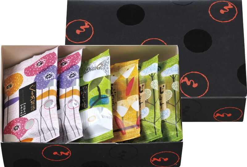 【ラッピング無料】えくぼ屋 今様菓撰おかき詰合せ MK-05 ぐるめ探訪 兆福餅やき塩 やわらか焼やき塩 ぷかぷか煎だし醤油