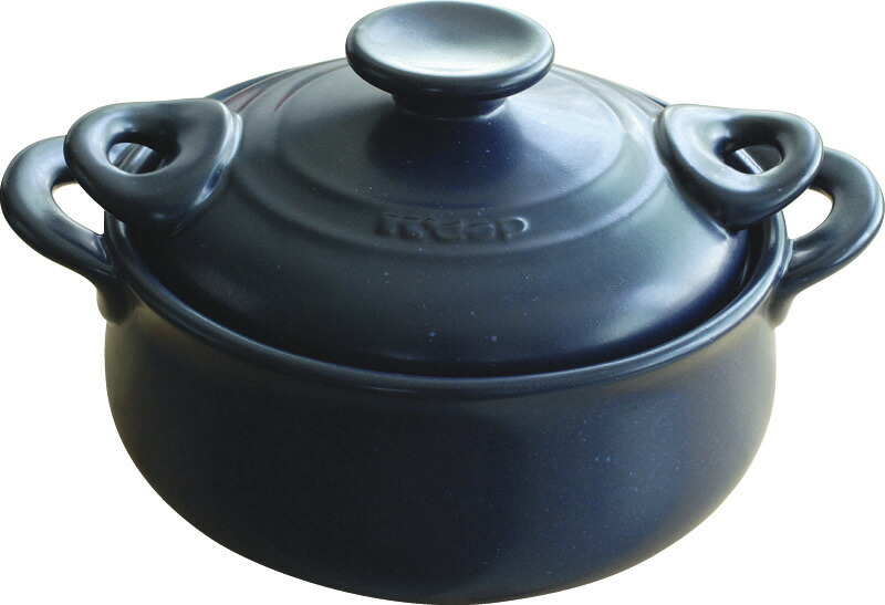 【ラッピング無料】国産 ケデップ セラキッチン両手鍋24cm ネイビー CK-012 日本製