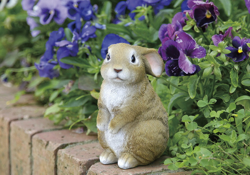 【ラッピング無料】セーブインダストリー ミニうさぎ SV-5868 置物 - 画像 (3)