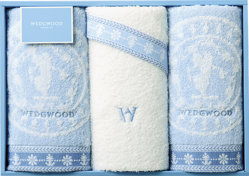 【ラッピング無料】ウェッジウッド ジャスパー フェイスタオル 3P TT88300606 綿100%