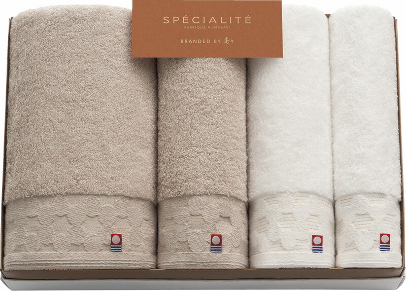 【ラッピング無料】国産 寿々スペシャリテ 愛媛今治 タオルセット 66311 綿100% 日本製 フェイスタオル： バスタオル ハンドタオル