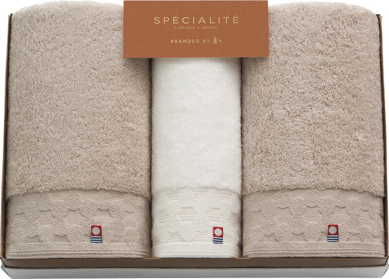 【ラッピング無料】国産 寿々スペシャリテ 愛媛今治 バスタオル 2P ＆ フェイスタオル 66313 綿100% 日本製