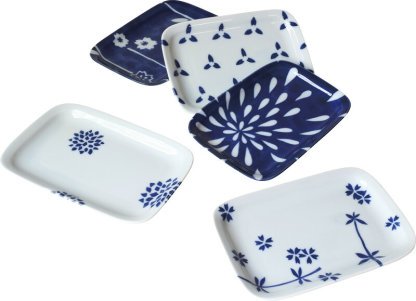 【ラッピング無料】国産 江戸小粋長角トレー 5P 220132 日本製 お盆 トレイ