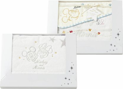 【ラッピング無料】ディズニー スターハピネス タオルセット DS-9045 綿100% バスタオル フェイス ウォッシュ タオル