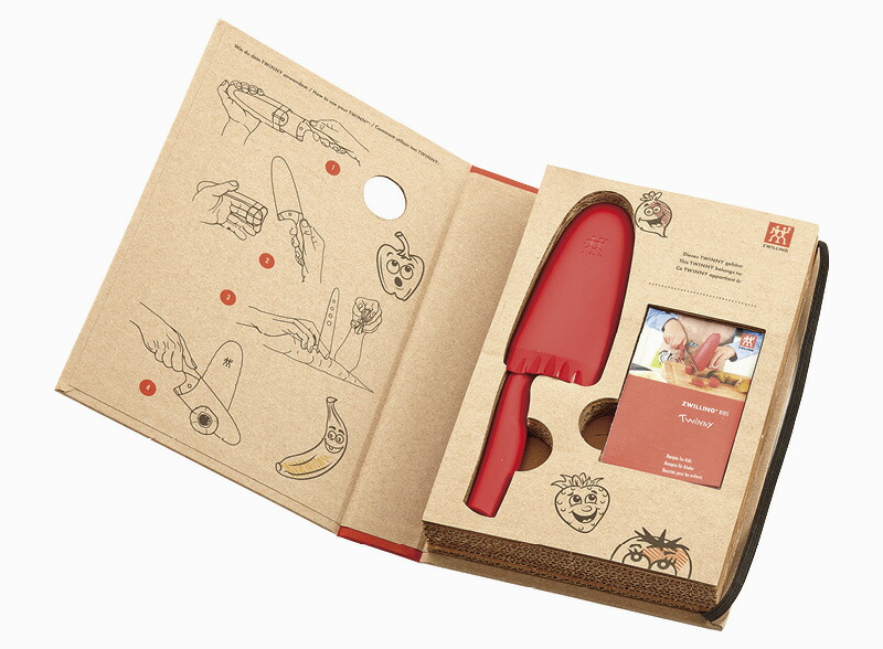 【ラッピング無料】ツヴィリング ツウィニー レッド 36550-101 子供向け包丁 - 画像 (4)