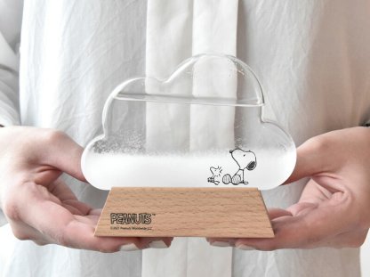 【ラッピング無料】ピーナッツ スヌーピー ストームグラス クラウド 151-333274 置物 - 画像 (4)