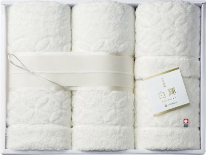 【ラッピング無料】国産 西川 白輝 バスタオル 2P & フェイスタオル 2P TT88140091W 綿100% 日本製