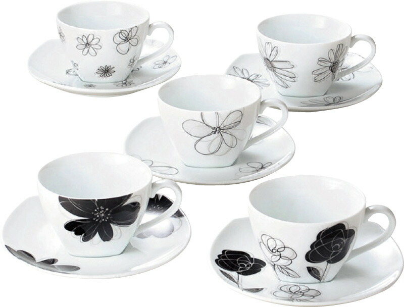 【ラッピング無料】レノマ コーヒーカップ ＆ ソーサー5客 28438