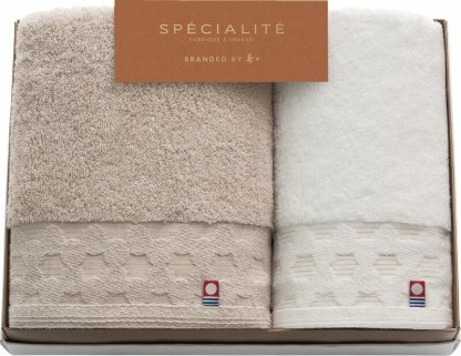 【ラッピング無料】国産 寿々スペシャリテ 愛媛今治 フェイスタオル & ハンドタオル 66333 綿100% 日本製