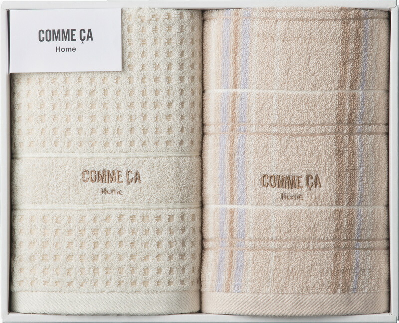 【ラッピング無料】コムサホーム フラン フェイスタオル 2P 22709-55520-238 綿100%