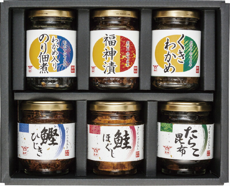 【ラッピング無料】酒悦 味紬 SH-25 わかめ入りのり佃煮 福神漬 鮭ほぐし くきわかめ 鰹ひじき たらこ昆布