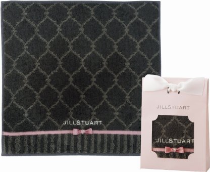 【ラッピング無料】ジル スチュアート プレジール タオルハンカチ グレー 58-3179080GR 綿100%