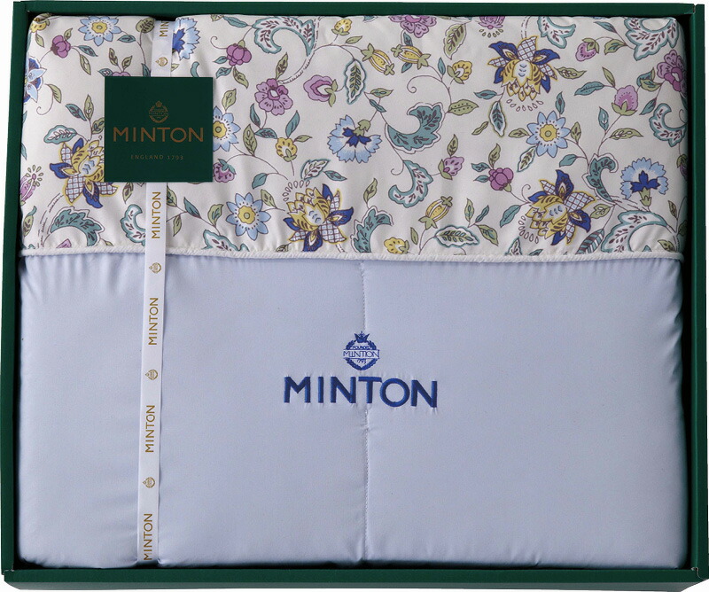 【ラッピング無料】ミントン シルク混 肌掛けふとん ブルー MNSF40801B 掛け布団