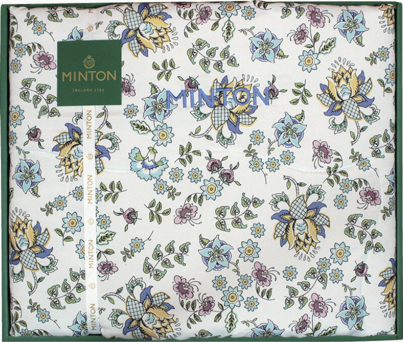 【ラッピング無料】ミントン 洗える 肌掛けふとん ブルー MNPF70501B 掛け布団