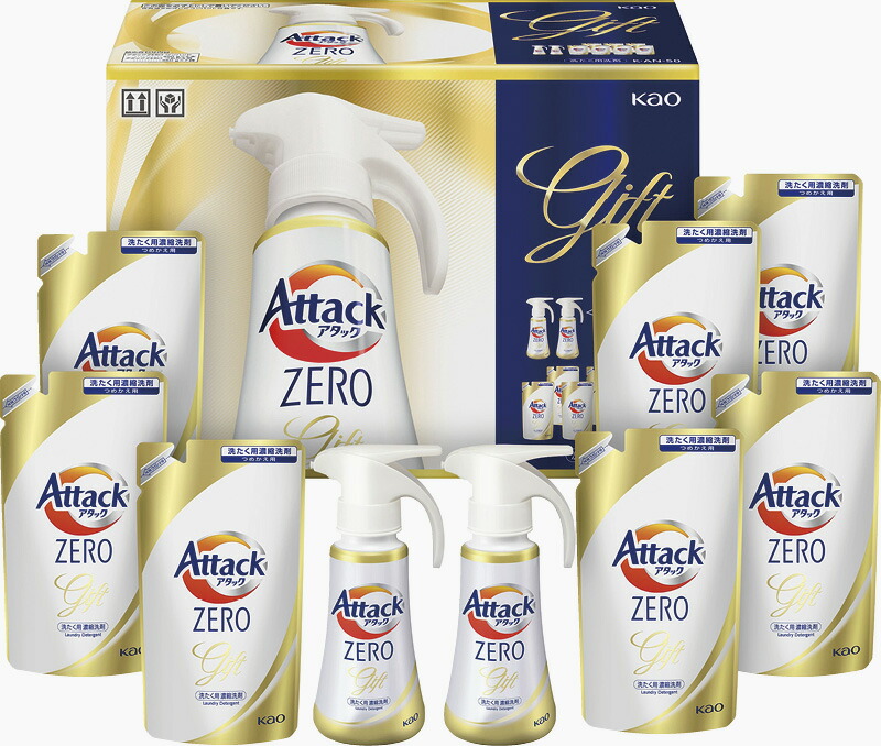 【ラッピング無料】花王 アタックZEROワンハンドギフト K・AN-50A 詰替用