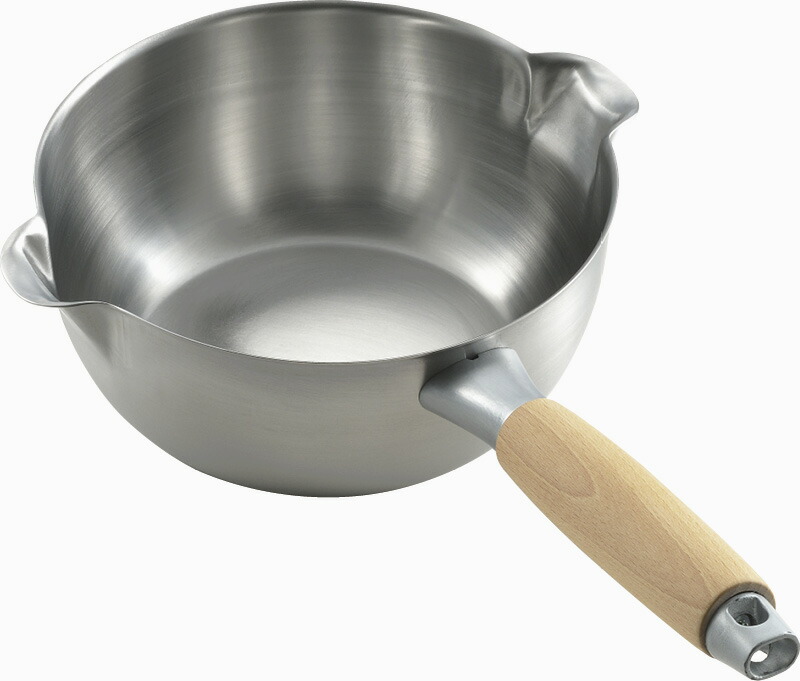 【ラッピング無料】国産 アイカタ 両口ステンレス雪平鍋18cm PD3001 日本製