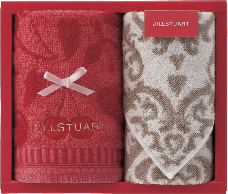 【ラッピング無料】ジル スチュアート プティスリーズ フェイスタオル & タオルハンカチ 58-3159150 綿100%